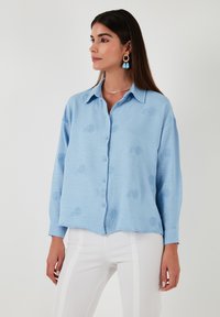LELA Button-down blouse - blue