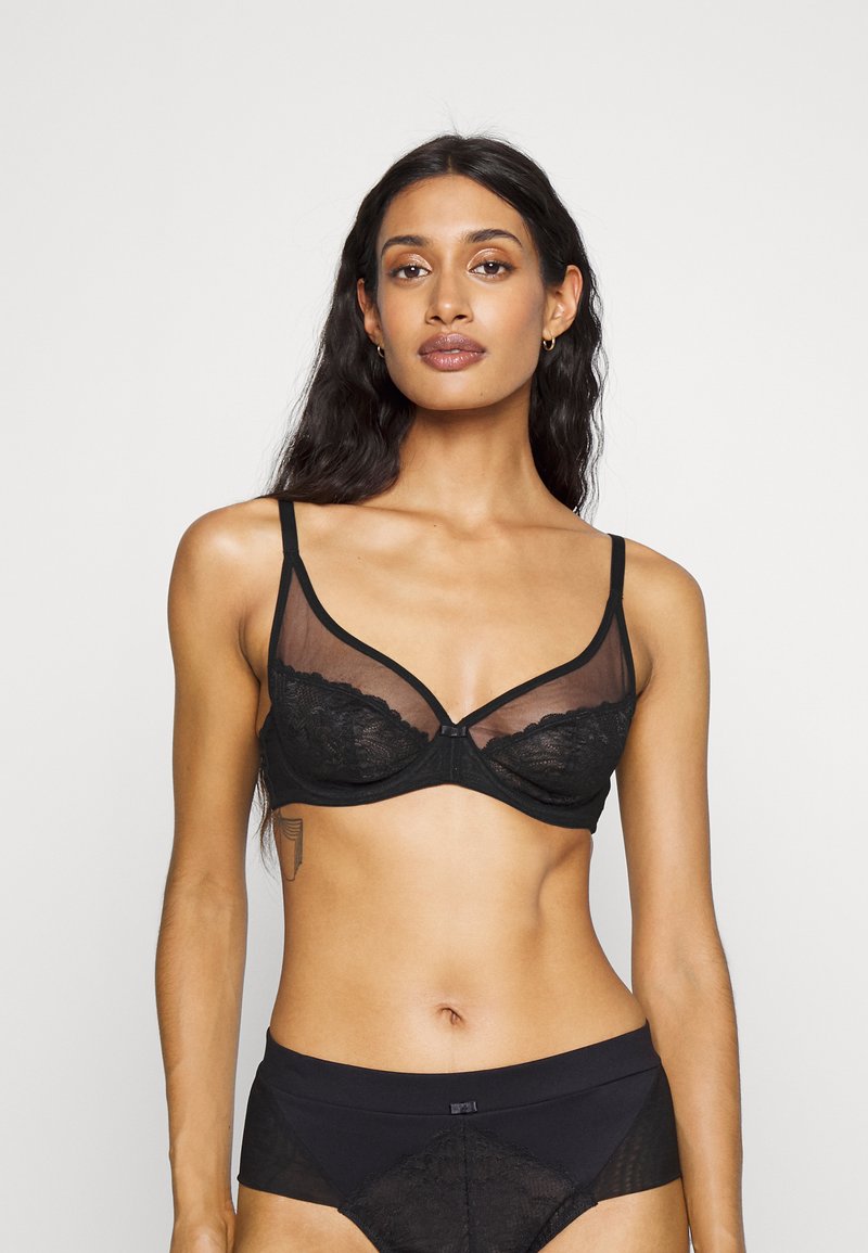 Soutien-gorge Armatures LOU Ikebana Noir - Taille 85E (70E EU) - Neuf Avec étiquettes