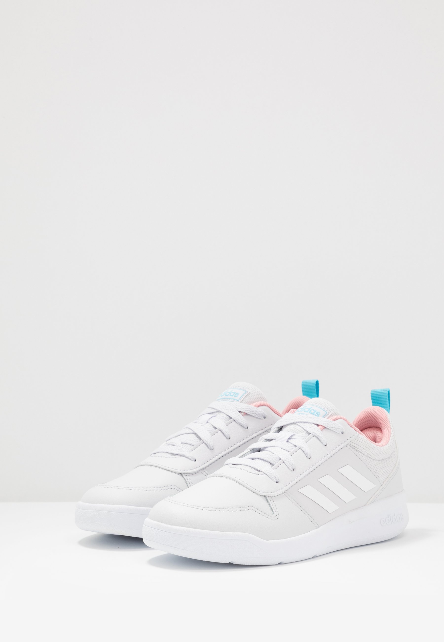 adidas Performance TENSAUR - Sportschoenen - dash grey/footwear white/glow  pink/Lichtgrijs - Zalando.nl