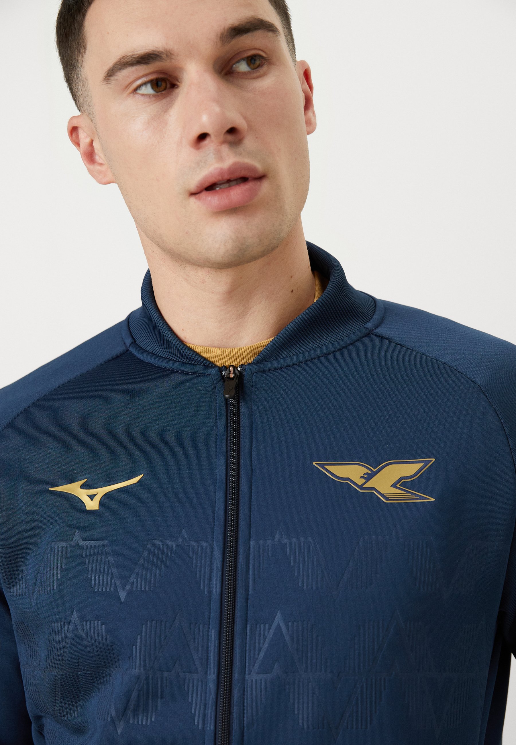 かっちゃん　MizunoProトレーニングジャケット&アディダスジャンパー Mizuno Training jacket - navy/dark blue - Zalando.co.uk