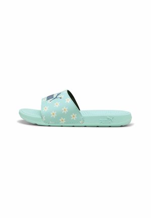 COOL CAT 2.0 DAISIES - Slip-on sandaler - safe lake blue crystal white almost apricot