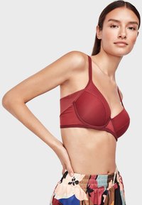 Gisela Sujetador con aros - light red