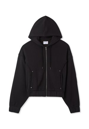 Felpa con zip - grigio scuro
