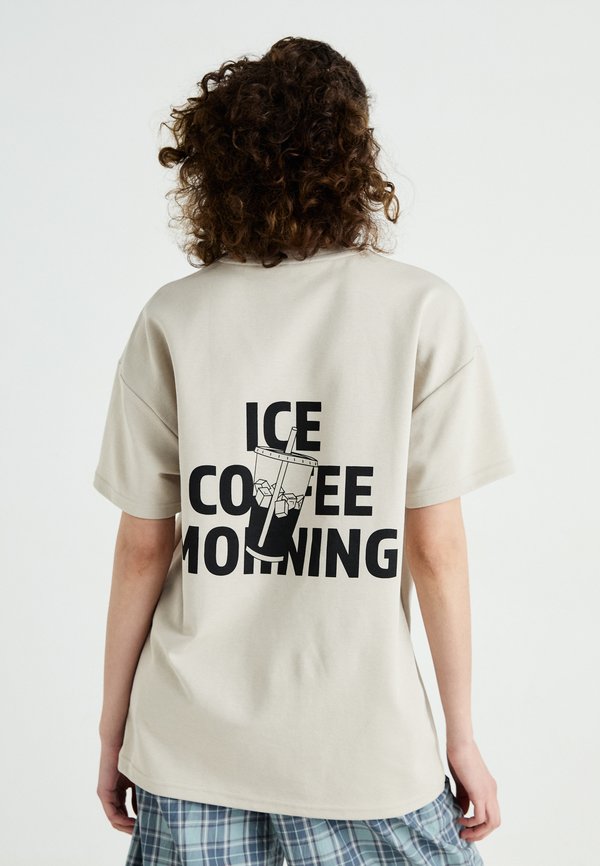 PCJYLLIE ONECK TEE BOX  - Print T-shirt - silver gray