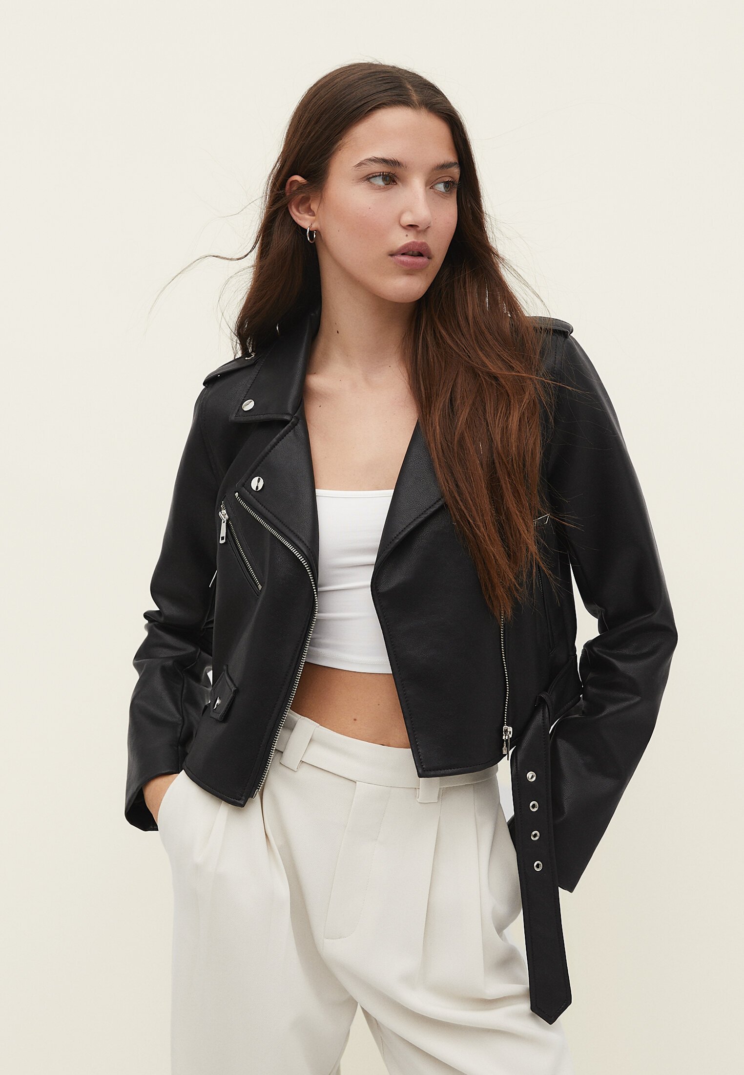 Finta Pelle Giubbotto Stradivarius Stradivarius Giubbotto Pelle