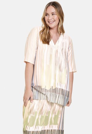 3/4 ARM MIT HALBEM ARM ECOVERO - Tunica - offwhite gemustert