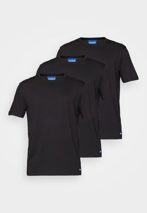 NAOLO 3 PACK - Basic T-shirt - black