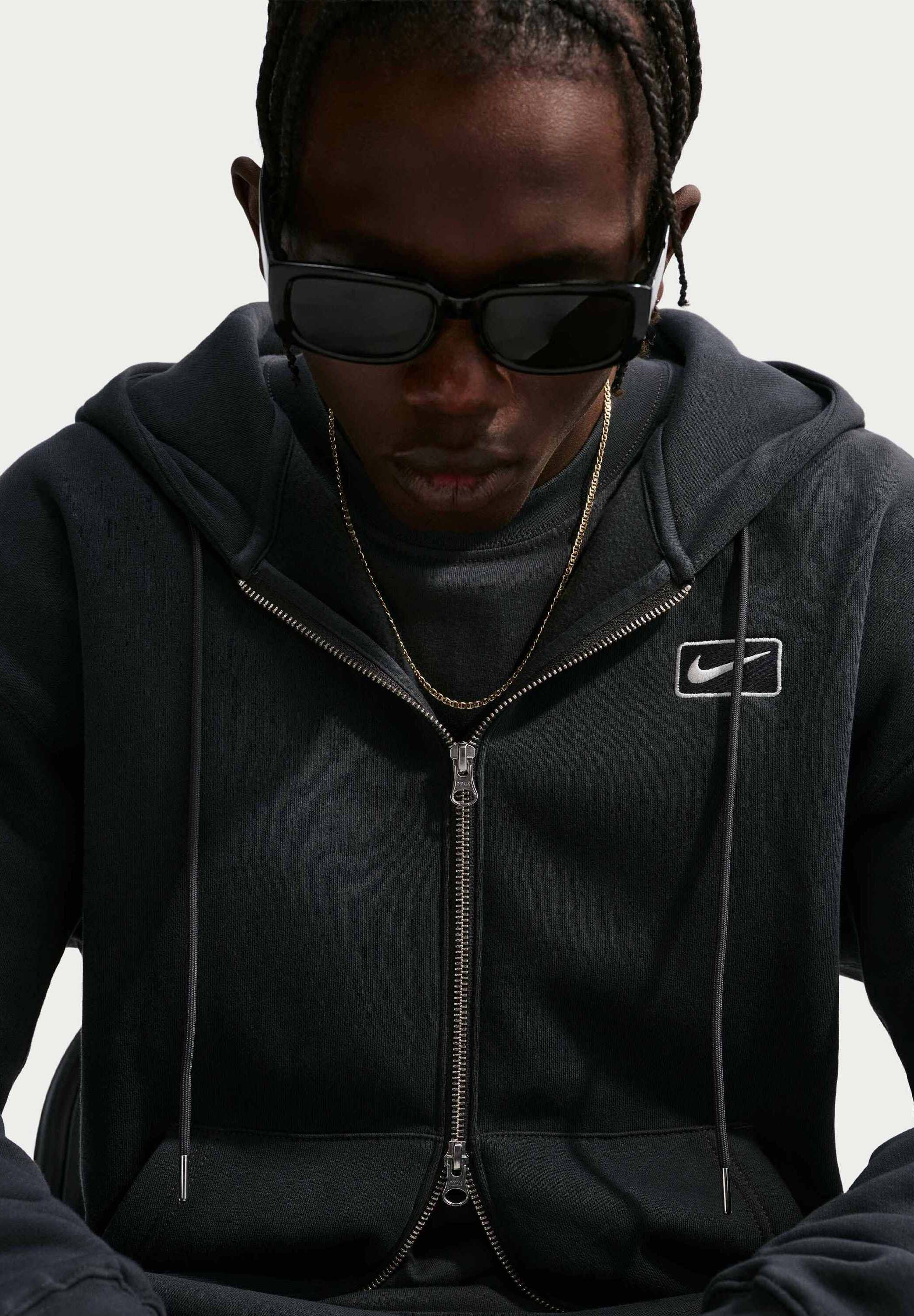 Nike Sportswear HOODIE - Camisola com fecho - anthracite/antracite