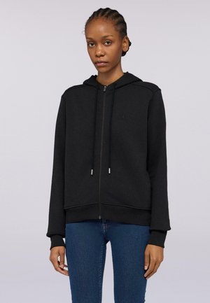 Trussardi FLUIDO - Felpa con zip - black milano