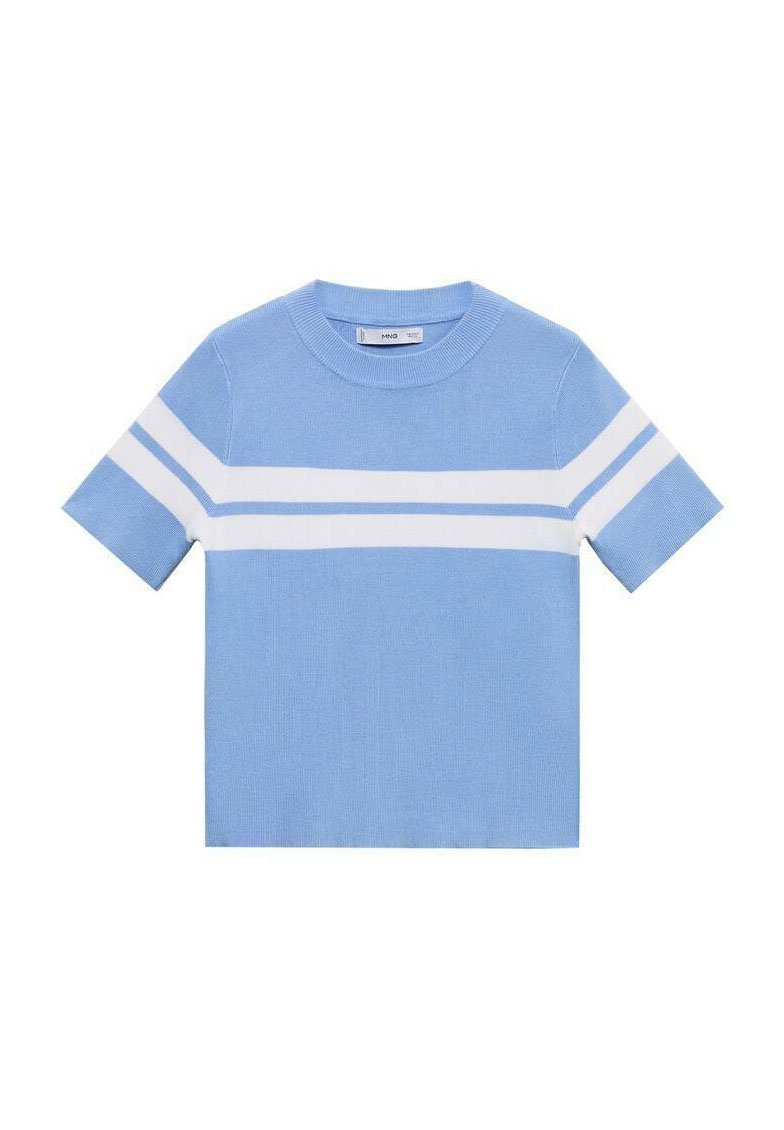 Mango T-shirt print lichtblauw