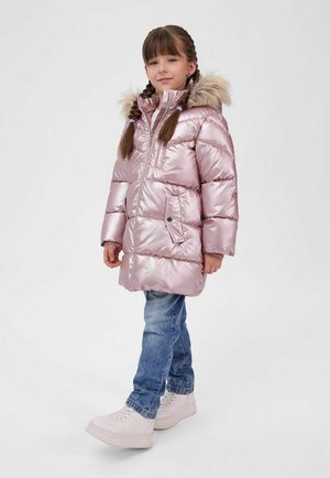 MINOTI, HIGH SHINE METALLIC LONG PUFF - WINTER JACKET - Abrigo de invierno - pink