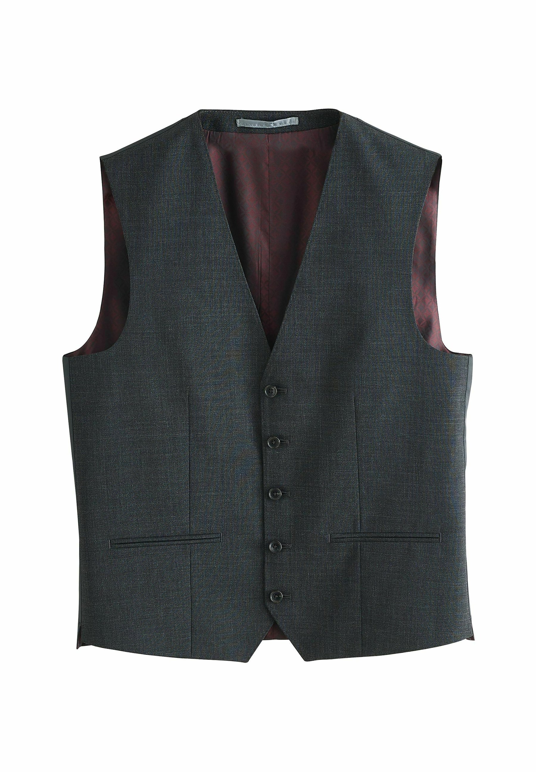 Gilet Homme Travail Couleur Pleine Mince Polyester Pour Des Hommes