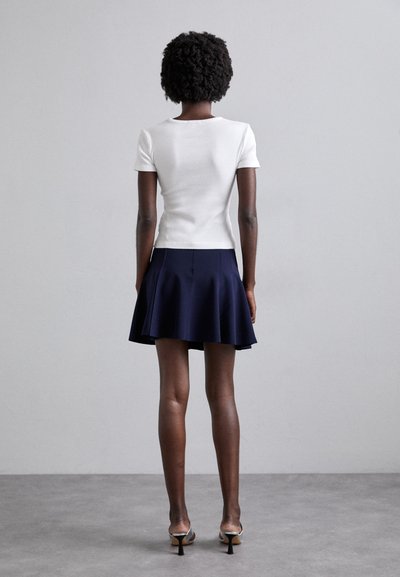 Norma Kamali GRACE MINI SKIRT - Fustă mini - true navy