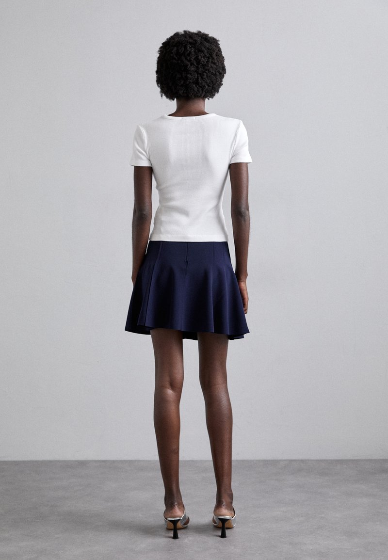 Norma Kamali GRACE MINI SKIRT - Miniszoknya - true navy