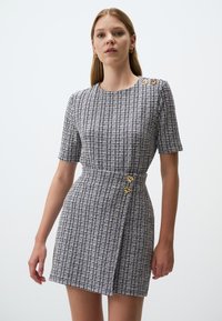 PLAID PATTERNED SLIM - Gonna a portafoglio - blue