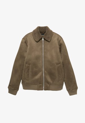 PULL&BEAR Ľahká bunda - brown