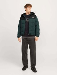 Jack & Jones GIUBBOTTO - Giacca di jeans - verde scuro