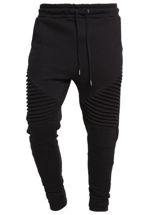 Urban Classics PLEAT SWEATPANTS - Jogginghose - black