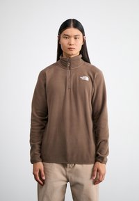 The North Face GLACIER 1/4 ZIP - Vesta od flisa - smokey brown