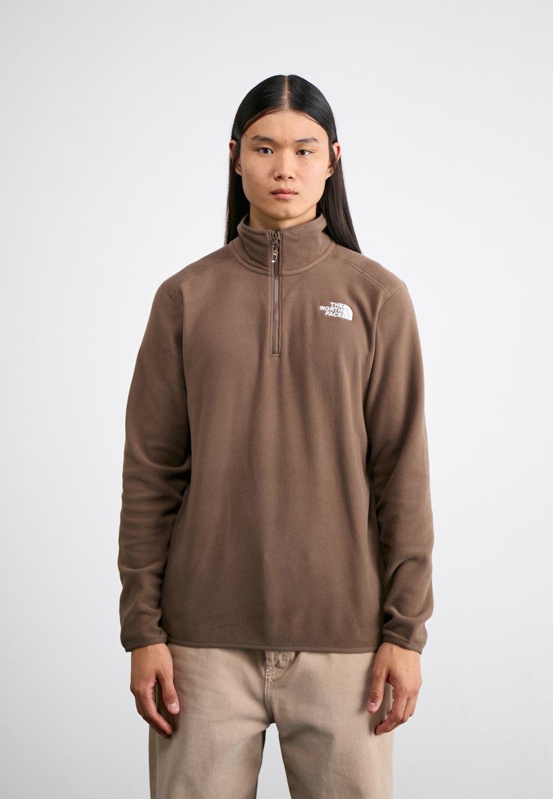 The North Face GLACIER 1/4 ZIP - Vesta od flisa - smokey brown