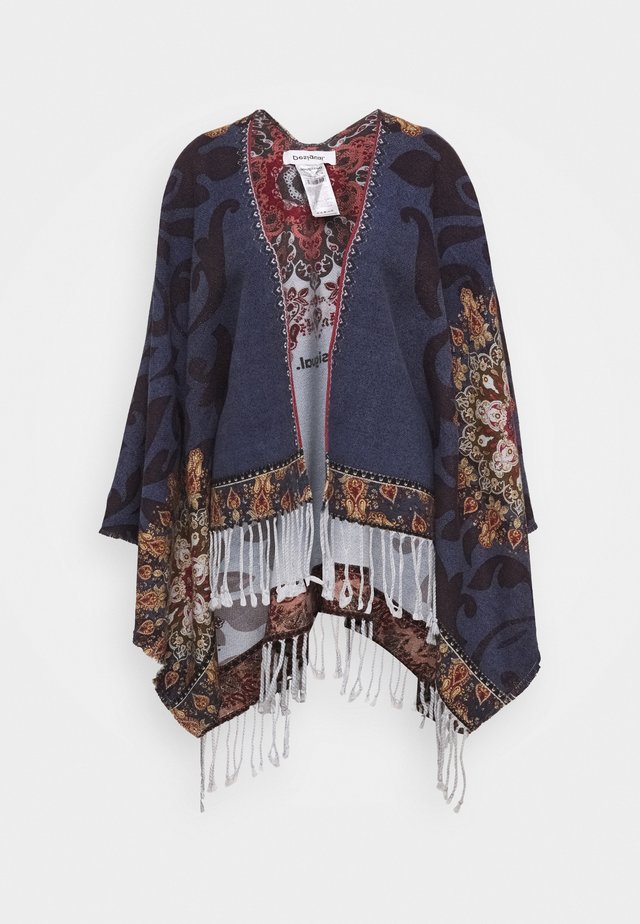 PONCHO TAPESTRY REVERSIBLE - Cape - blue