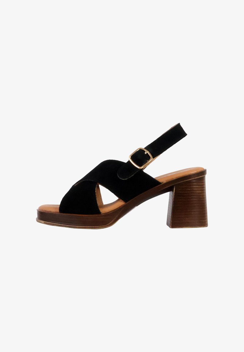 Divine Factory ALENOA - Platform sandals - noir