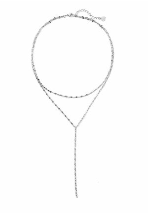 FLATTENED LINK Y LAYERED - Collier - silberfarben