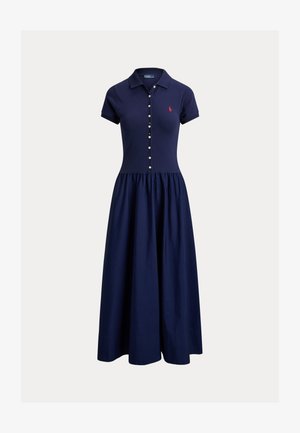 Polo Ralph Lauren, HYBRID MESH POLO-BODICE DRESS - Φόρεμα ημέρας - newport navy