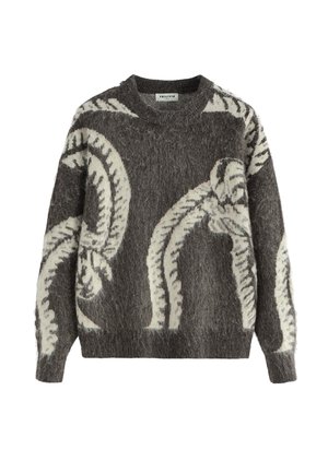 COL ROND - Pullover - marron
