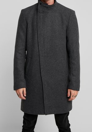 Klassisk kappa / rock - mottled dark grey