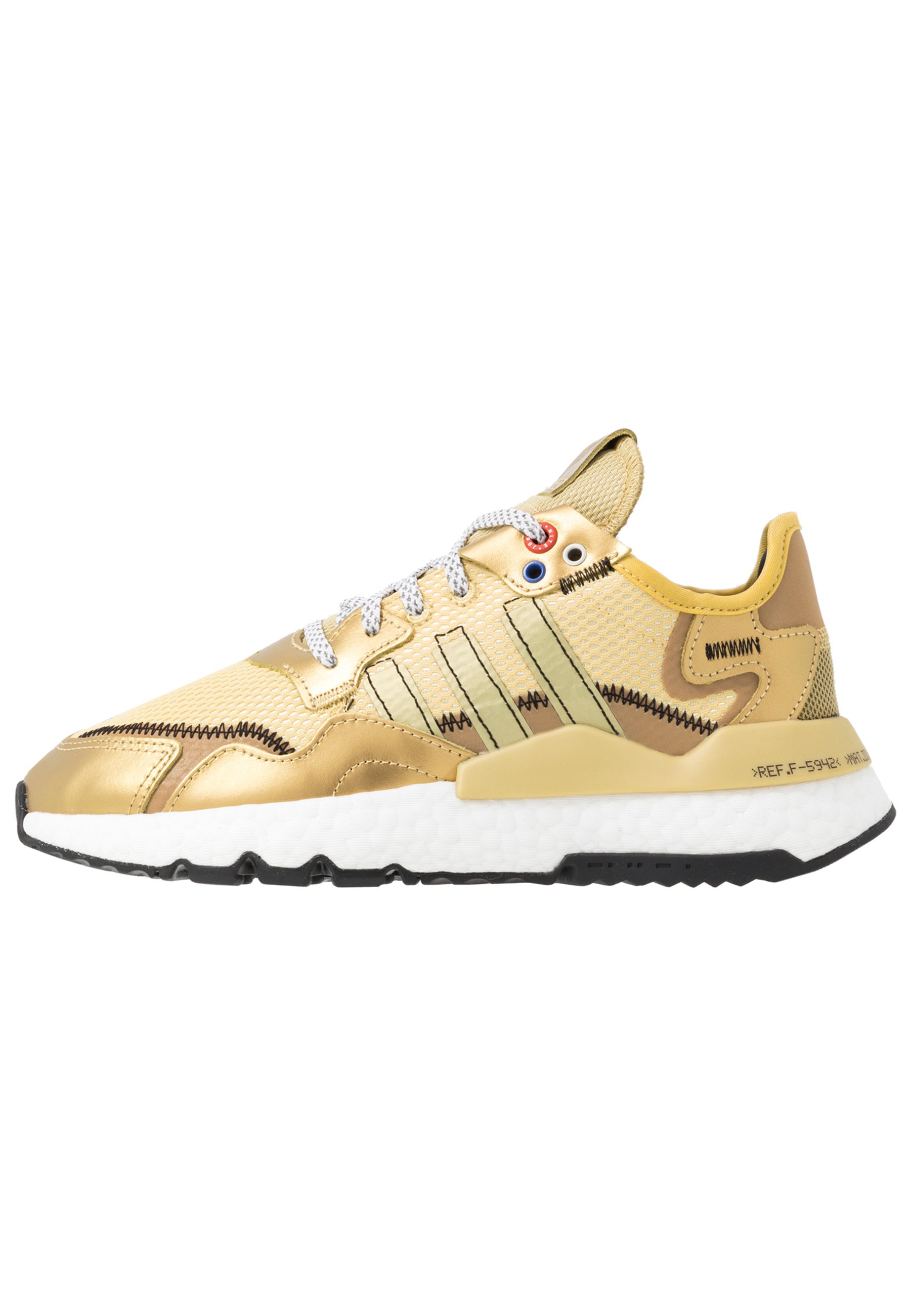 adidas Originals NITE JOGGER - Sneakers basse - gold metallic/core  black/oro - Zalando.it