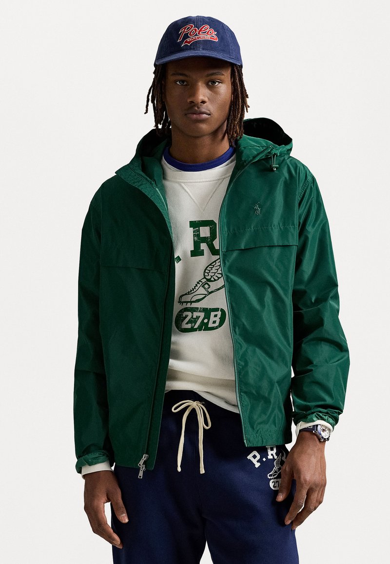 Polo Ralph Lauren FULL-ZIP HOODED JACKET - Cortaviento - new forest