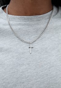 Icon Brand HEAVY CROSS TOWN UNISEX - Náhrdelník - silver-coloured