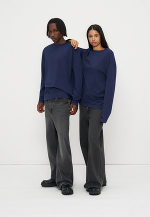 YOURTURN by Zalando, UNISEX 3 PACK - Μπλούζα με μακριά μανίκια - mottled light grey/dark green/dark blue