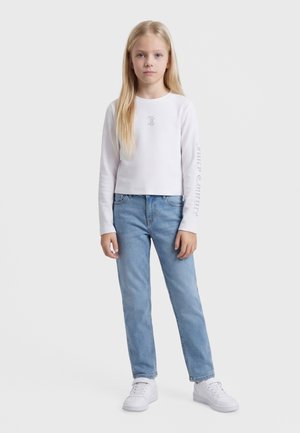 Juicy Couture BABY TEE - Top s dlhým rukávom - bright white