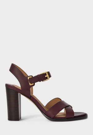 EMERYN LEATHER SANDAL - Szandálok - dark garnet
