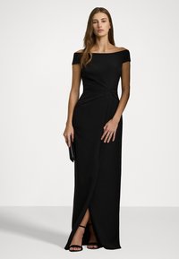 Lauren Ralph Lauren CREPE OFF THE SHOULDER GOWN - Iltapuku - black