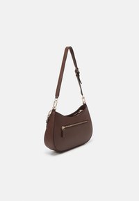 Guess NOELLE TOP ZIP SHOULDER BAG - Borsa a mano - marrone