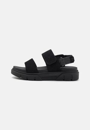 GREYFIELD - Sandale s platformom - black