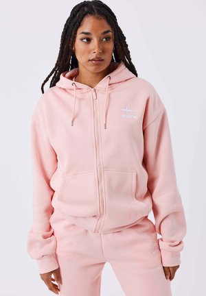 SLOWLY - Sweater met rits - rose   blanc