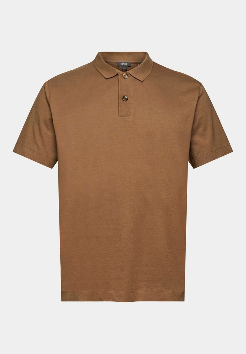 Herren T-Shirts basic | Esprit Collection Poloshirt caramel/cognac - ZM09593 Herren T-Shirts basic | Esprit Collection Poloshirt caramel/cognac - ZM09593