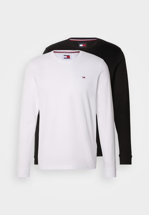 TEE 2 PACK - Camiseta de manga larga - black/white