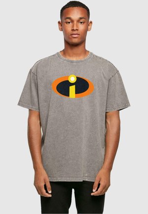 THE INCREDIBLES 2  COSTUME LOGO ACID WASH - T-shirt imprimé - asphalt