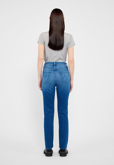 Mother HIGH WAISTED RIDER SKIMP - Uske traperice - dark-blue denim