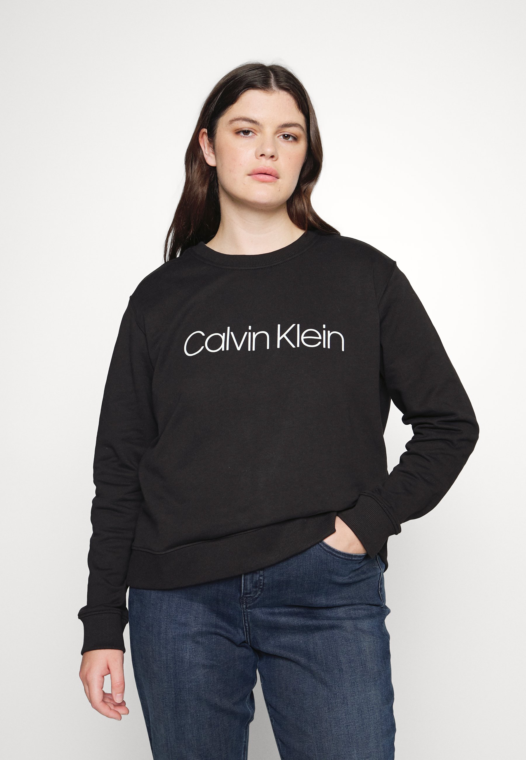 women's black calvin klein sweatshirt