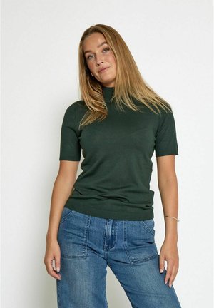 ROLL NECK - T-shirt basic - jungle green