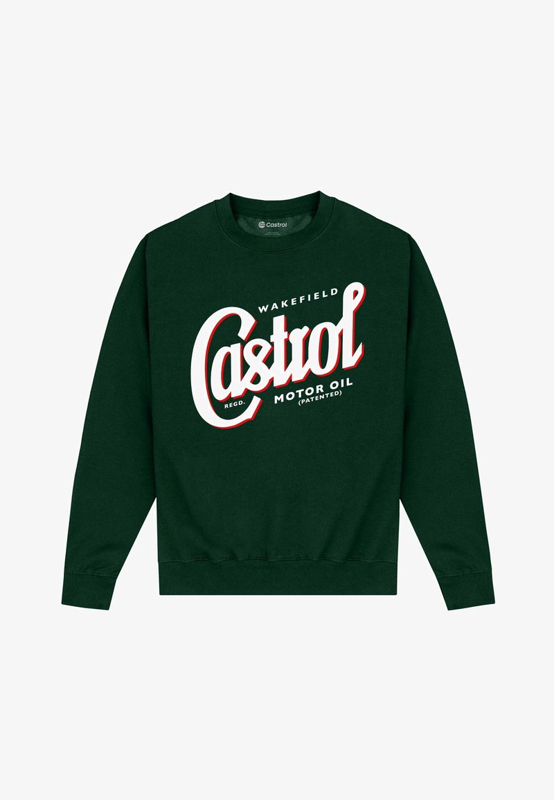 Henry Tiger CASTROL REGISTERED LOGO - Sweatshirt - bottle green