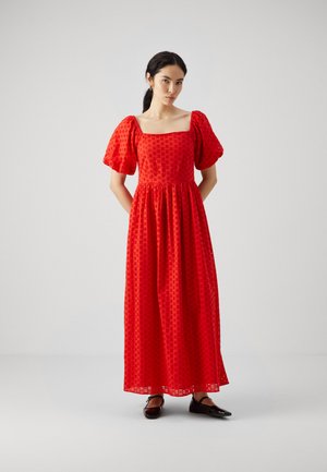 SLFANELLI ON OFF ANKLE DRESS - Maxi dress - flame scarlet