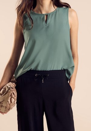 Blouse - metallic green