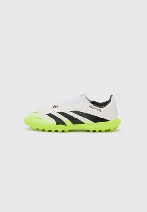 adidas Performance PREDATOR LEAGUE TF UNISEX - Chaussures de football sur gazon - white/core black/lucid lemon
